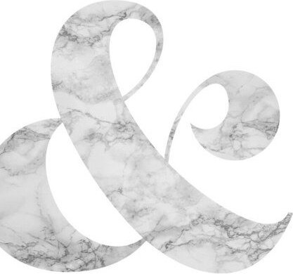 Photocircle Poster / Leinwandbild - Marble Ampersand