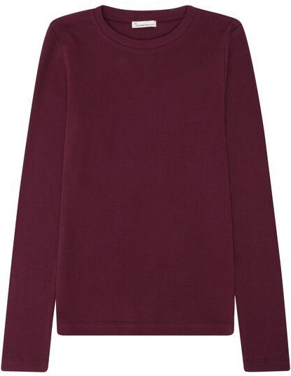 KnowledgeCotton Apparel Langarmshirt - Rib Scoop neck long sleeved - aus Bio-Baumwolle