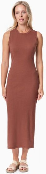 ORGANICATION DURRU | Geripptes Kleid aus Bio-Baumwolle