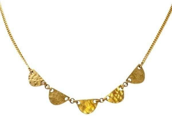 Swahili Coast Messing Halskette - HALF MOON CHOKER - Recycling Messingschmuck