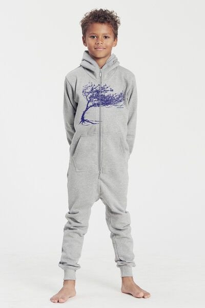Peaces.bio - handbedruckte Biomode Jumpsuit Windy Tree Kinder