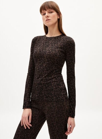 ARMEDANGELS RICCAARDA ABSTRACT - Damen T-Shirt Slim Fit aus Bio-Baumwolle