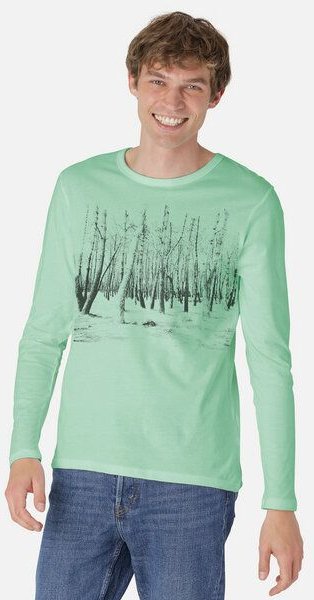 Peaces.bio - handbedruckte Biomode Herren Langarmshirt Woodland