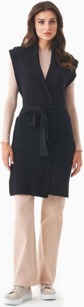 ORGANICATION Lange Strickweste aus Bio-Baumwolle