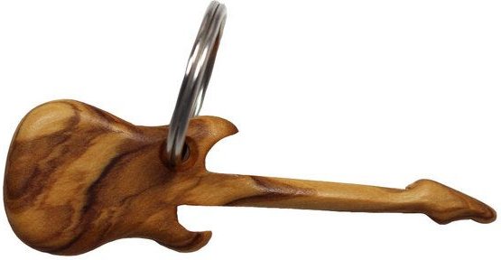 Mitienda Shop Schlüsselanhänger aus Holz "E-Gitarre"