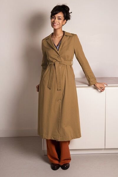 l'amour est bleu Trenchcoat aus Bio-Baumwolle