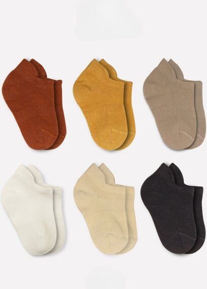 Thumbnail - bistyle Baby-Sneaker Socken Basic 6er-Pack – zertifiziert, hoher Baumwollanteil