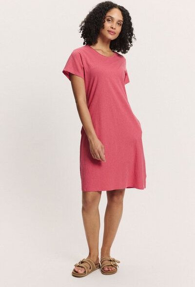 TRANQUILLO Jerseykleid Inoaa aus Biobaumwolle und Leinen ([1040001)