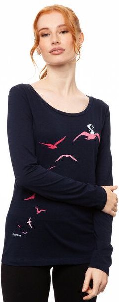 FellHerz Damen Longsleeve Möwenflug Girl Bio Fair & Vegan