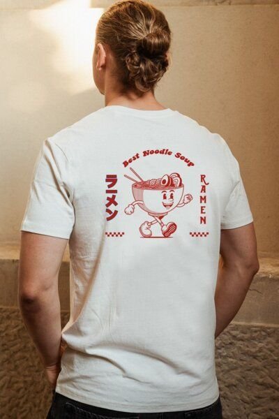 Kultgut Artdesign - Shirt aus recycelter Biobaumwolle /Ramen
