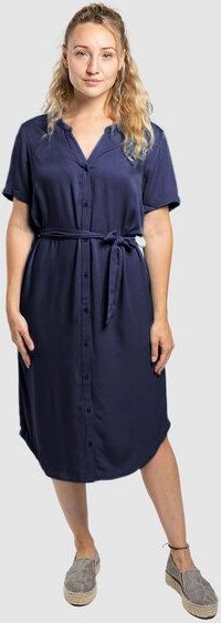 Thumbnail - Zerum Kurzarm-Kleid Modell: Finja aus EcoVero Viskose