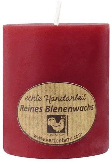 Thumbnail - Kerzenfarm Hahn Bienenwachs Kerze rot 75mm
