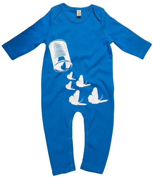 HANDGEDRUCKT "Butterfly01" Baby Jumpsuit