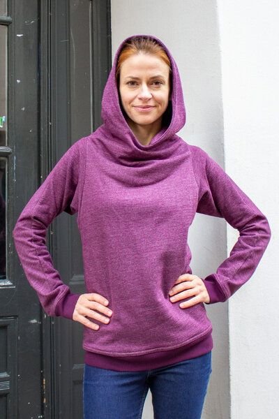 Kolla.Berlin Lässiger Hoodie in meliertem Sweat