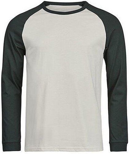 TeeJays Herren Langarm T-Shirt Two Tone Bio - Baumwolle bis 3XL Longsleeve