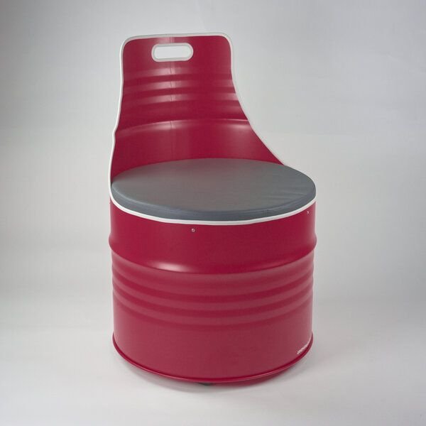 Lockengelöt Sessel aus einem Hamburger Ölfass