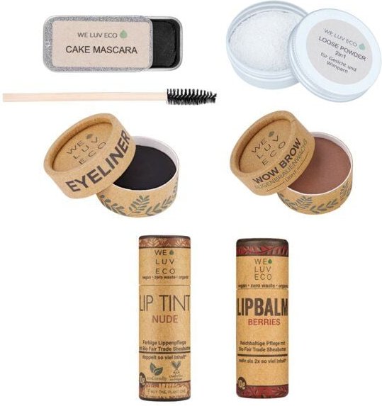 WE LUV ECO ADVANCE – Zero Waste Make Up Set | Mascara | Lippenstift | Eyeliner | nachhaltig
