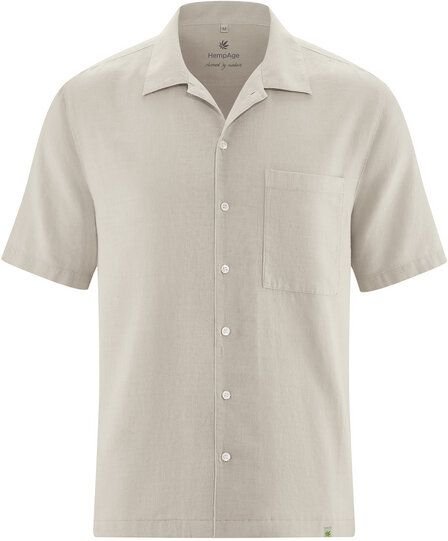 HempAge Kurzarmhemd Hanf/Biobaumwolle