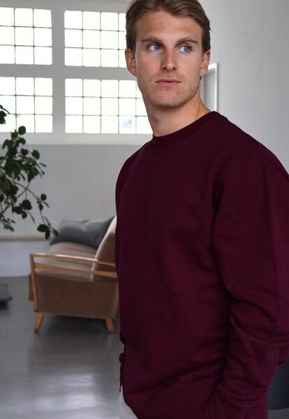 Kultgut Pro Planet Biobaumwolle & Upcycling - Supersoft Sweatshirt - Pullover /Weinrot