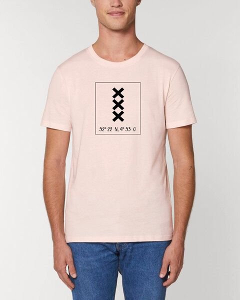 Human Family Bio Herren City T-Shirt "Amsterdam - Coordinates"