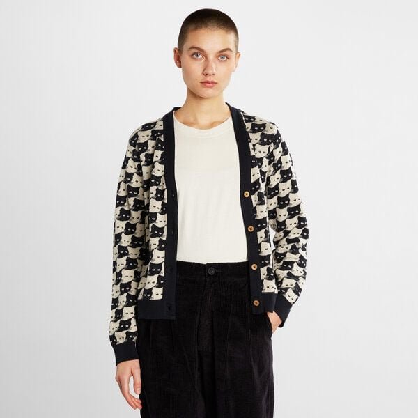 DEDICATED Damen Strickjacke Iggesund aus Biobaumwolle