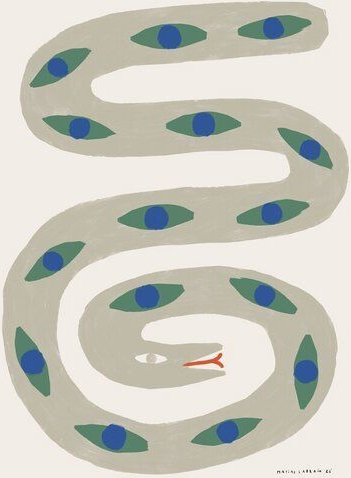 Photocircle Wandbild / Poster / Leinwand - Snake print