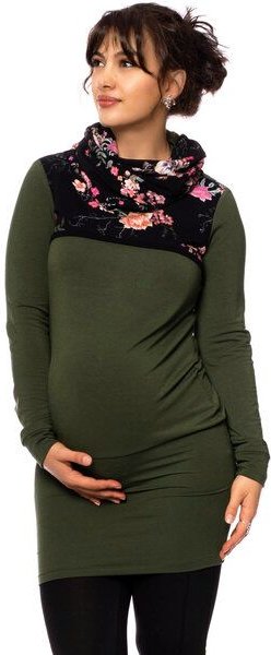 Milchshake LEXI warmes Umstands- und Stillkleid Sweatkleid mit Rollkragen