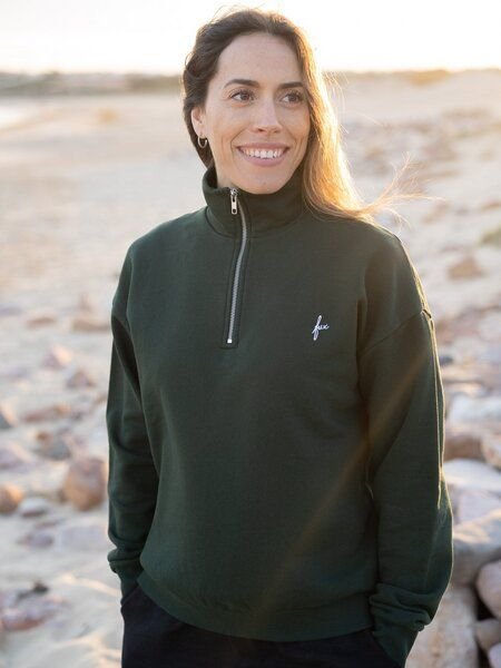 FUXBAU Frauen fux Half Zip Sweater