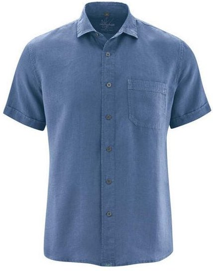 HempAge Herren Kurzarm-Hemd