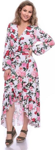 Ingoria EWELIN Wickelkleid mit Volant aus TENCEL Modal mit Blumen Print