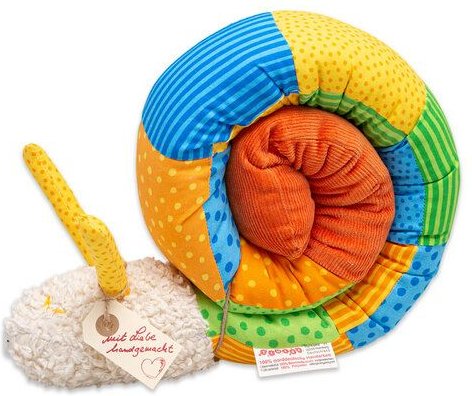 Thumbnail - tinéba Pucki die Puckschnecke | kleine Bettschlange | ca. 110 cm lang | 100% Bio-Baumwolle | handmade in Hamburg | Unika...