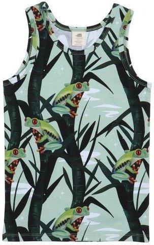 Kinder Unterhemd aus Bio-Baumwolle mit Elasthan in Grün – GOTS-zertifiziert, Walkiddy