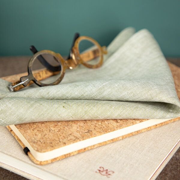 nahtur-design Brillenputztuch aus Bioleinen | waschbar | 25x25 cm