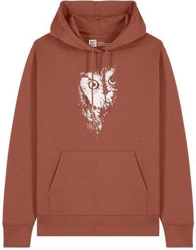 ilovemixtapes Unisex Hoodie „Eule“ – Bio-Baumwolle, Fair Wear | Heritage Brown, Black, Deep Teal