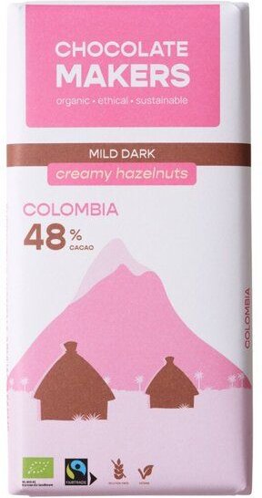 El Puente Zartbitterschokolade 48% mit Haselnusscreme