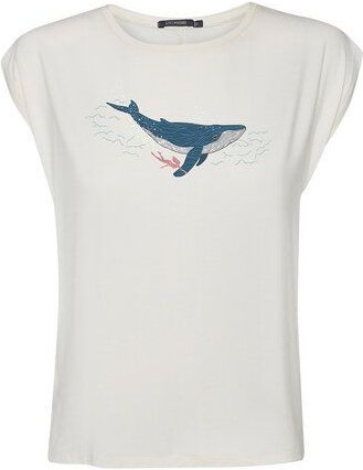 GREENBOMB Animal Whale Dive Timid - Lässiges T-Shirt aus Bio-Baumwolle / hochwertiger Print / Fair & Vegan
