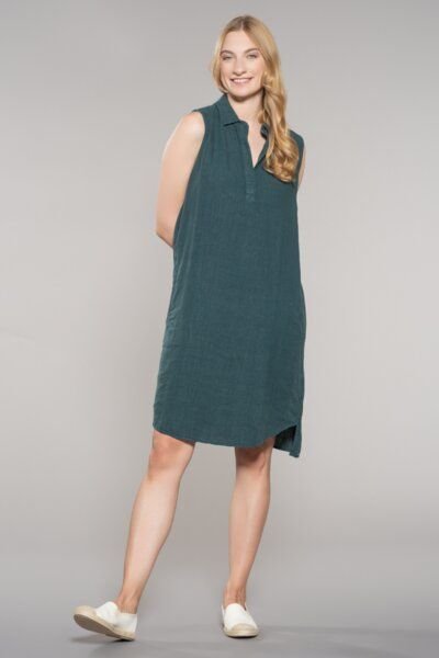 Feuervogl fv-Ki:ki | Shirt Dress | A-Shape | Sleeveless | Pure Linen