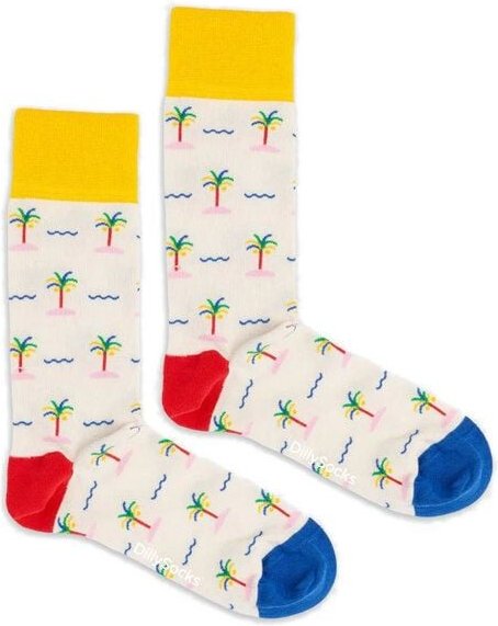 DillySocks Socken Palm Paradise aus Biobaumwoll-Mix