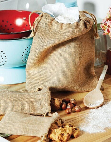 Westford Mill Jute Beutel Geschenkebeutel Gift Bag von 0,4ltr. bis 55 ltr Sack Säckchen Geschenksäckchen