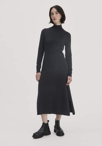 hessnatur Strick Kleid Regular aus Bio-Schurwolle mit Kaschmir