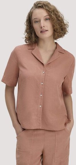 hessnatur Bluse Relaxed aus TENCEL Lyocell mit Leinen