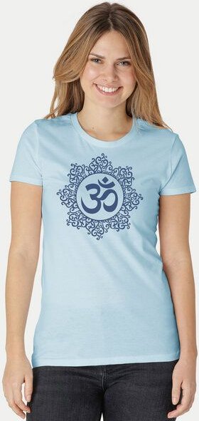 Peaces.bio - handbedruckte Biomode Bio-Damen-T-Shirt "Classic Om"