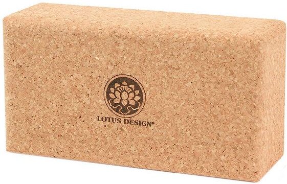 Yogablock KORK NATUR Standard Lotus Design® - 23x12x7,5 cm