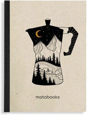 matabooks® Nachhaltiges A6 Notizbuch/Journal/Schreibblock aus Graspapier – Dahara