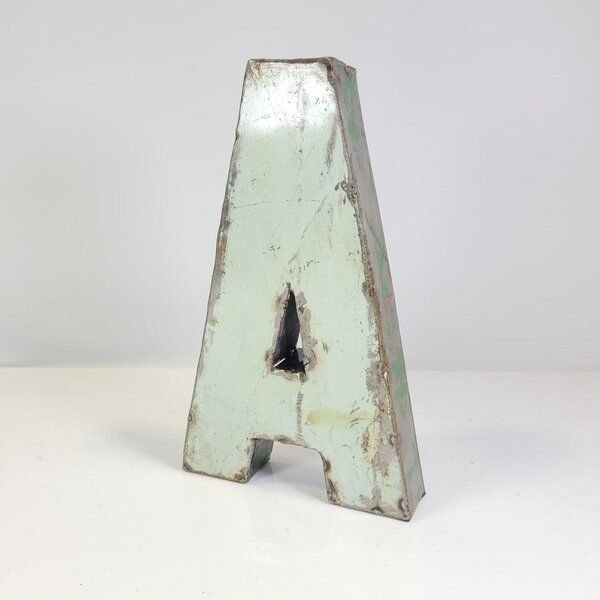 Moogoo Creative Africa Buchstabe "A" aus recycelten Ölfässern | 22 oder 50 cm | verschiedene Farben | Upcycling | handge...