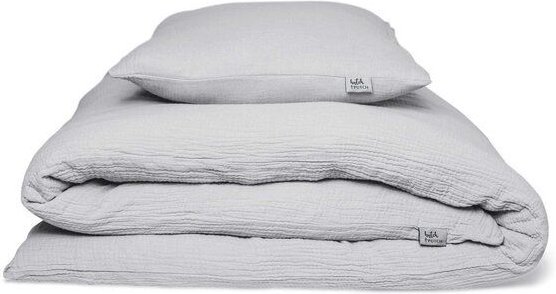 Hutch&Putch Musselin Bettwäsche Set - 100% Bio-Baumwolle - Handmade in Germany