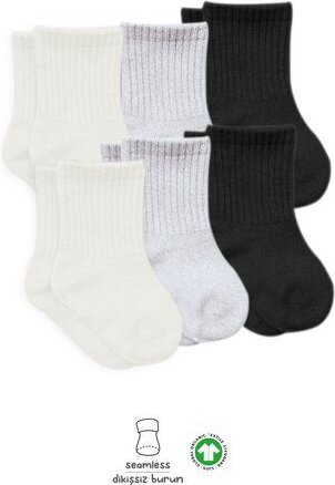 bistyle Socken 6er-Pack für Babys Babysocken Jungen Mädchen Kurzsocken gerippt