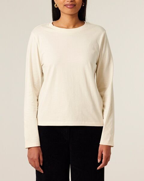 YTWOO Basic Damen Langarmshirt aus 100% Biobaumwolle