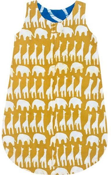 Global Mamas Baby Schlafsack - Sahara Gelb & Sailing Blau - Bio Baumwolle