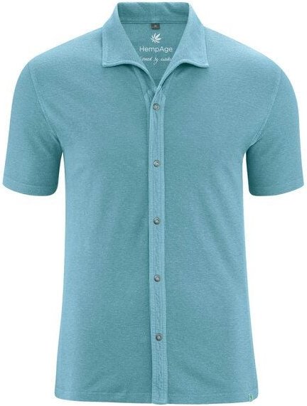 HempAge Jersey Pique Hemd Hanf/Biobaumwolle